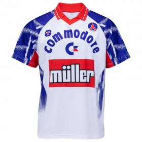 Günstige Fußballtrikots Paris Saint-Germain Retro 1992 Kurzarm